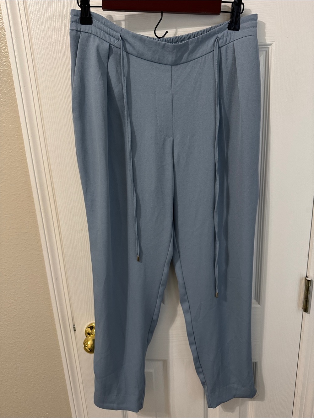 Zara Light Blue Drawstring Chinos